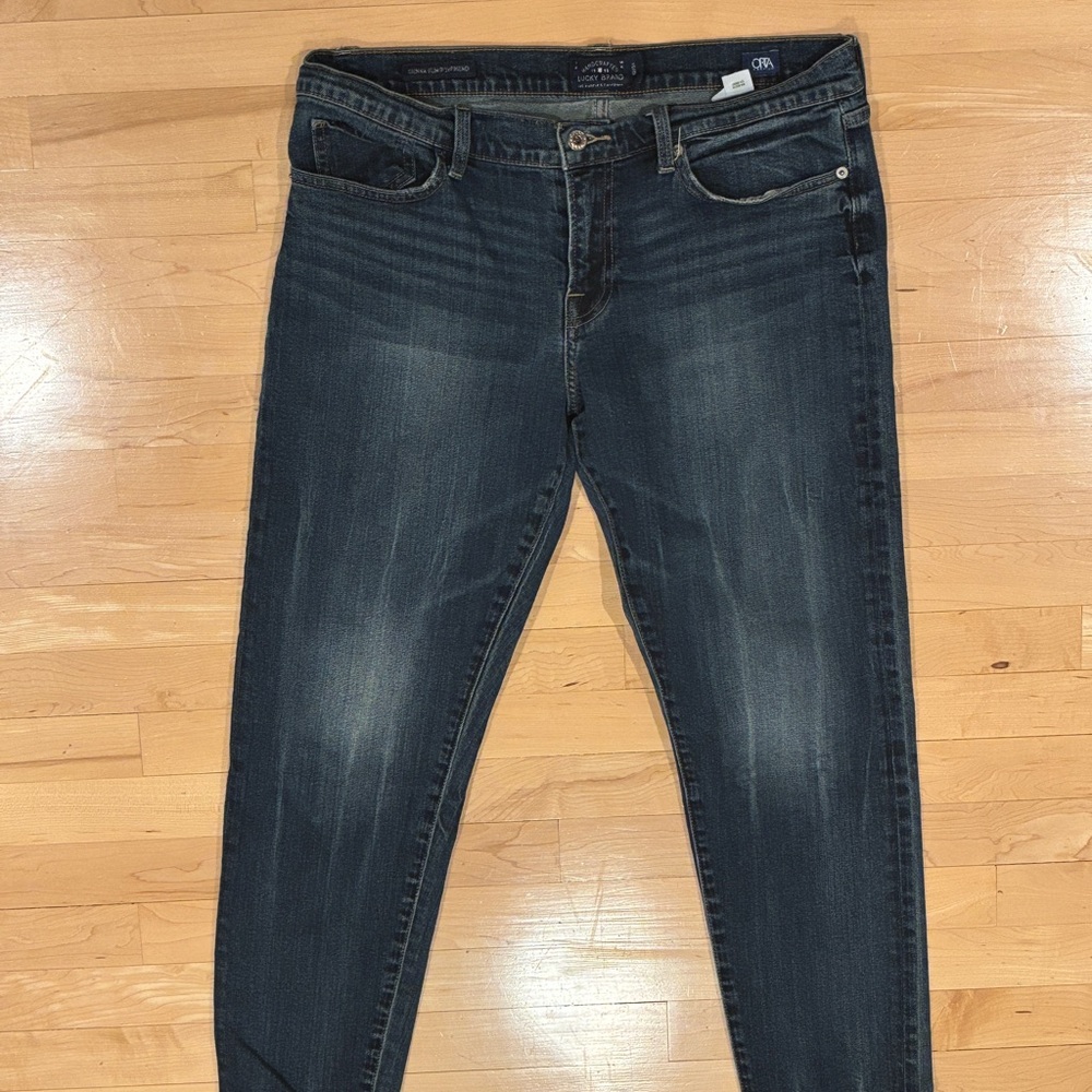 Lucky Brand Women's Medium  Dark Wash Sienna Slim Boyfriend Jeans - 12/31